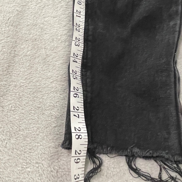 Black Denim High Waisted Distressed Jeans - Picture 7 of 9